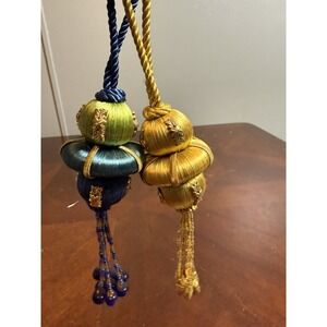 VTG Passementerie Tassel Christmas Ornament Lot Luxury Victorian Baroque